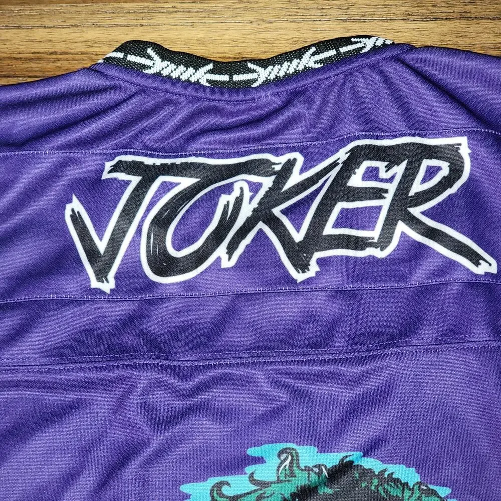 Batman Joker Purple V-Neck Jersey 